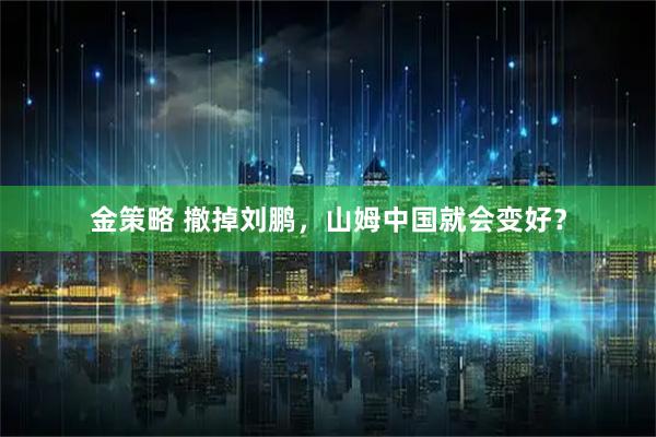 金策略 撤掉刘鹏，山姆中国就会变好？