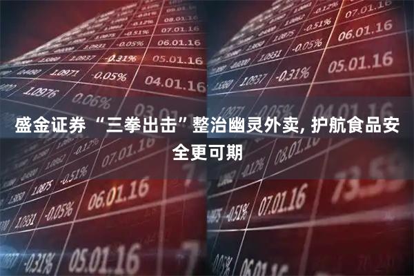 盛金证券 “三拳出击”整治幽灵外卖, 护航食品安全更可期
