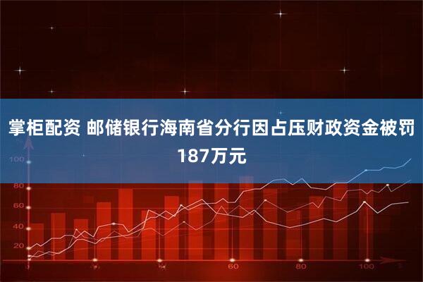 掌柜配资 邮储银行海南省分行因占压财政资金被罚187万元